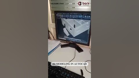 3D modelling in AutoCAD  #3ddesigning #students #design #planning #learnwithus