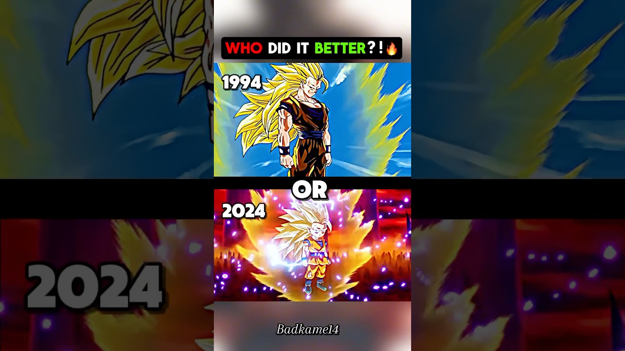 Goku Super Saiyan 3 Transformation: 1994 vs 2025 – Who Did It Better?! 