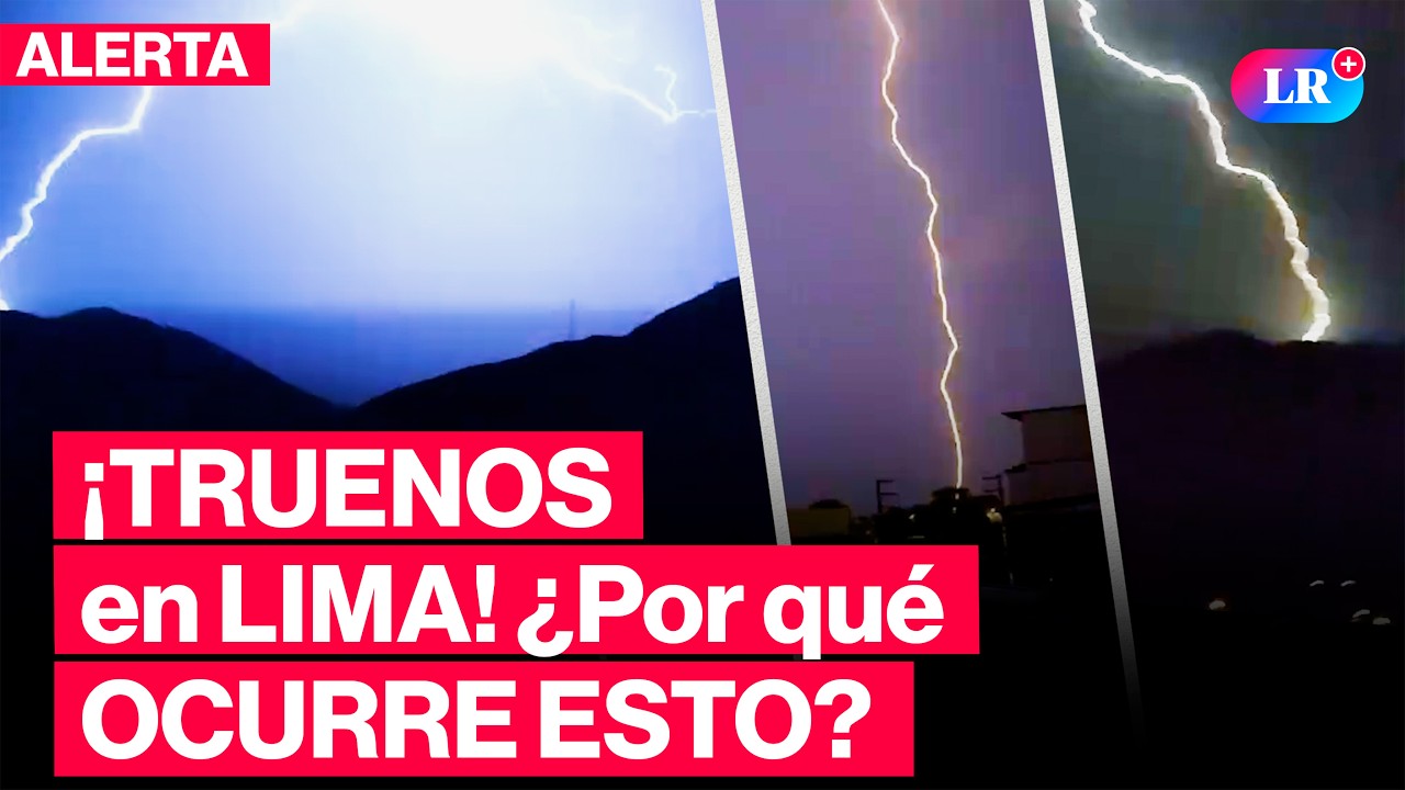 🔴IMPACTANTES IMÁGENES de RELÁMPAGOS y DESCARGAS ELÉCTRICAS causa temor en Chosica y Chaclacayo | #LR