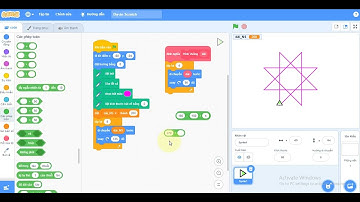 Lập trình Scratch  - Cách Vẽ Hình Họa Tiết Ngôi Sao 8 Cánh Theo Mẫu