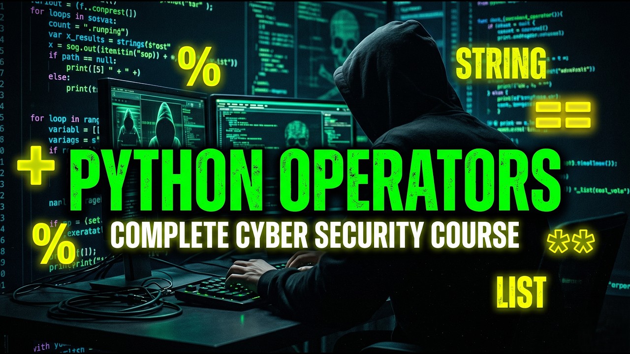 Python Operators (Episode 7) | Cyber Security Course | The BlackHat ...