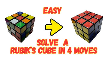 SOLVE A RUBIK’S CUBE IN 4 MOVES