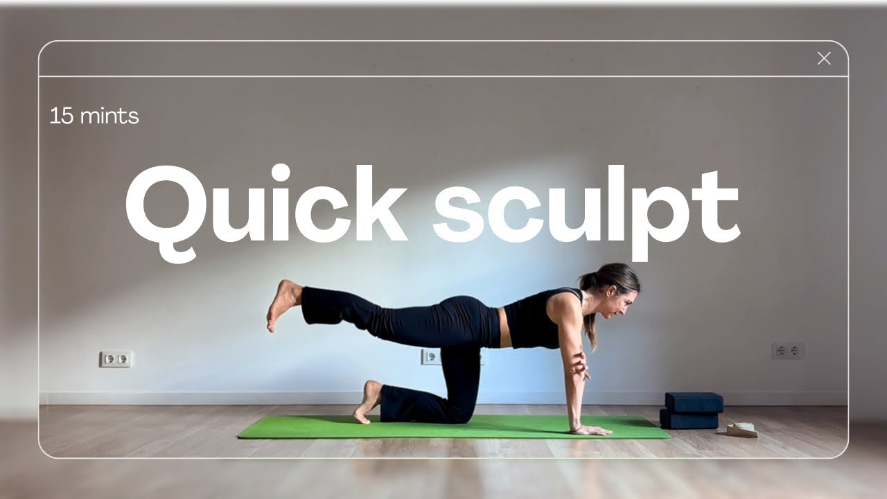 15-Minute Yoga-Lates Workout for Better Posture | Strong Glutes & Core