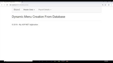demo of dynamic menu binding in mvc from database using entity framework  | part 8