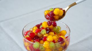 жевательный Рецепт Fruit Boba Ball! Шарики из тапиоки (4 ингредиента)