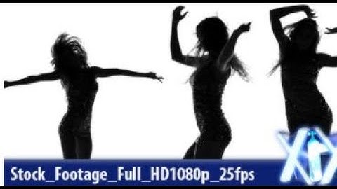 Female Dancer Silhouette (Stock Footage)