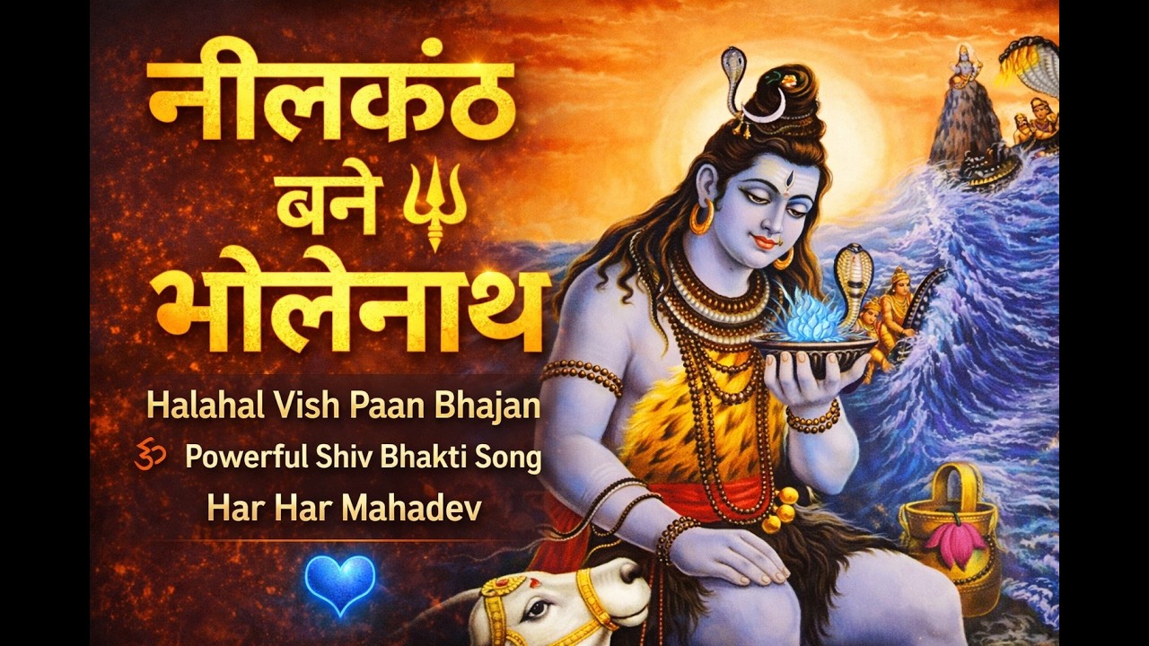 जब शिव ने पिया हलाहल विष 💙 | नीलकंठ महिमा भजन | Mahadev Song #Neelkanth #Mahadev #HarHarMahadev