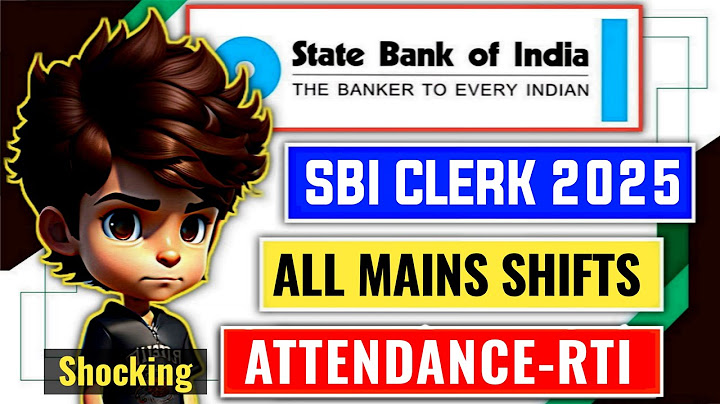 📢 SBI Clerk Mains 2024-25 All Shifts Attendance RTI Reply - Shocking 😱