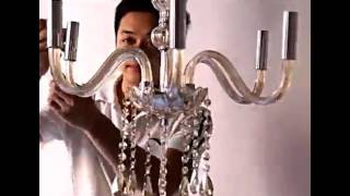 How to install crystal chandelier ?