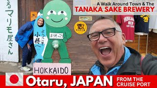 Otaru, Hokkaido Japan from Cruise Port - Tanaka Sake Brewery, Steam Clock, Music Boxes & Town Walk