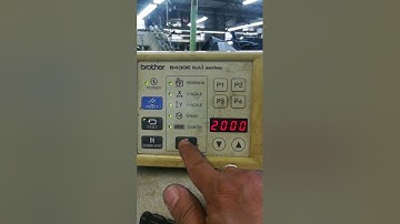 cycle programme brother bartack sewing machine tutorial