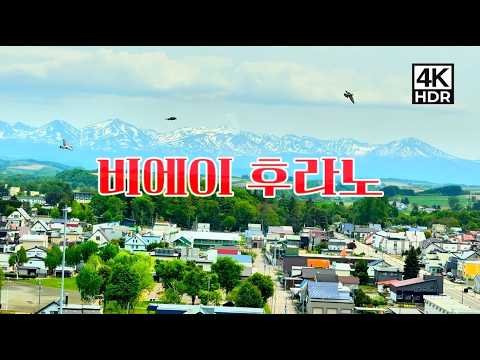 [4K]2025 홋카이도 렌터카 여행| 여름철에 비에이 후라노 여행 어때요? 산 정상 잔설과 신록이 너무 아름다움!|렌터카 하루 여행 | Biei & Furano, Hokkaido