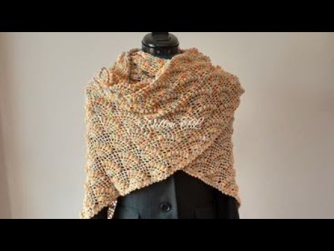 Old Country Bridges Shawl using Lion Brand Summer Nights Yarn 