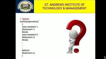 SAITM BCA 2 C Programming Unit 2 Lecture 8