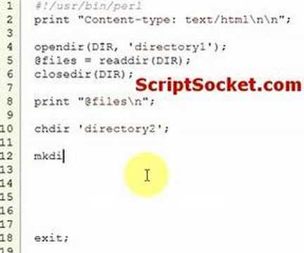 Perl Tutorial 29 - Directories: Open, Read, Make & more