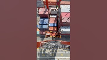 Container Handling with RTG Crane | Port Work #craneoperator #containerterminal #portlife #port