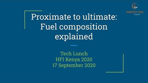 Proximate to ultimate: Fuel composition explained