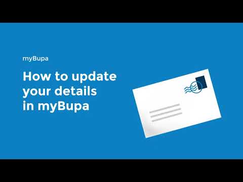How to update your contact details on myBupa