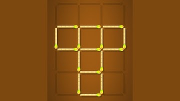 Move 3 Matches To Get 4 Squares | All Equal | Joy Math