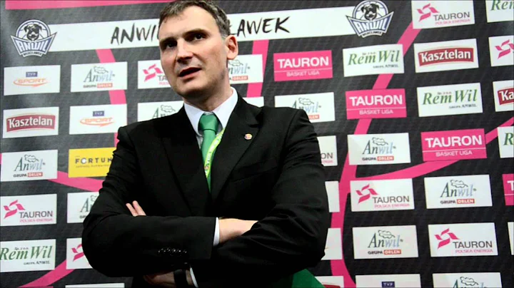 Tomasz Jankowski II trener Zastalu Zielona Góra po meczu z Anwilem we Włocławku