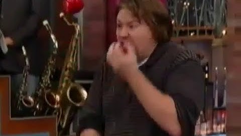 Stupid Human Tricks Apple Biting Juggler Amazes David Letterman