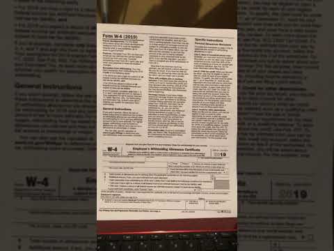 Filling out your W4 form - YouTube