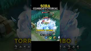 ✅ SORA TORRENT COMBOS TUTORIAL #mobilelegends #mlbb #sora