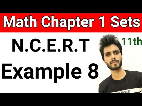class 11 maths chapter 1 example 8 | set example 8 class 11 | class 11 math set example 8