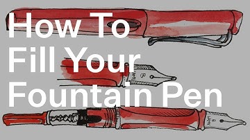 How to fill your Lamy Safari Pen, and what Ink to use.
