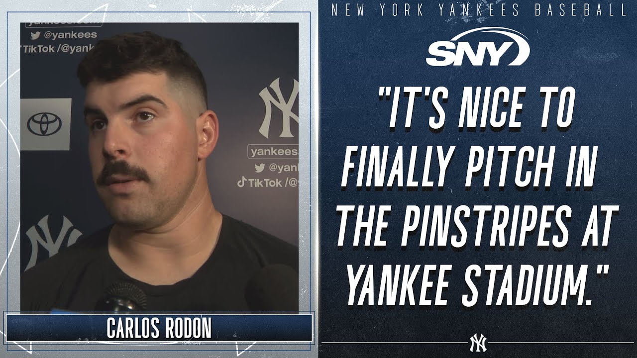 Carlos Rodon on Yanks debut: 'It's nice to finally pitch in the pinstripes  at Yankee Stadium