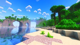 Relaxing Tropical Beach Walk in Minecraft | 𝘊𝘩𝘪𝘭𝘭 𝘔𝘶𝘴𝘪𝘤 [C418]