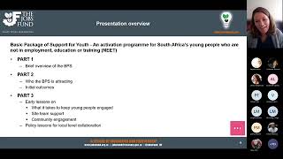 JF Webinar Basic Package of Support for Youth: Preliminary Findings from the Pilot