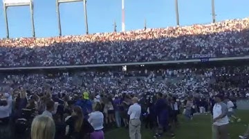 TCU vs OU - Storm the field