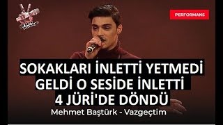 Mehmet Baştürk - Vazgeçtim | O ses Türkiye 2018 chords