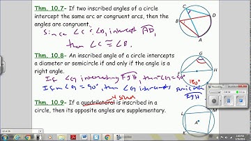 Geo: Unit 10 Day 3- Intercepted Arcs