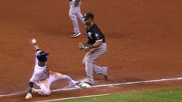 CWS@TB: Kiermaier leaves game after running to first