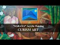 Acrylic painting  cubism art  harana  fendzs art tv