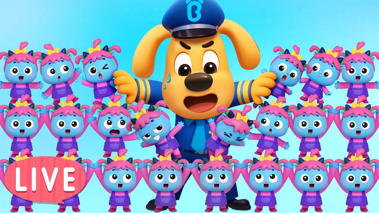 🔴LIVE | Antel's Mini Squad | Useful Stories for Kids | Safety Rules | Cartoon | Sheriff Labrador