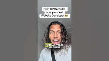 How chat GPT5 can become your personal website developer #ai #aishorts #shorts #tutorial #chatgpt5