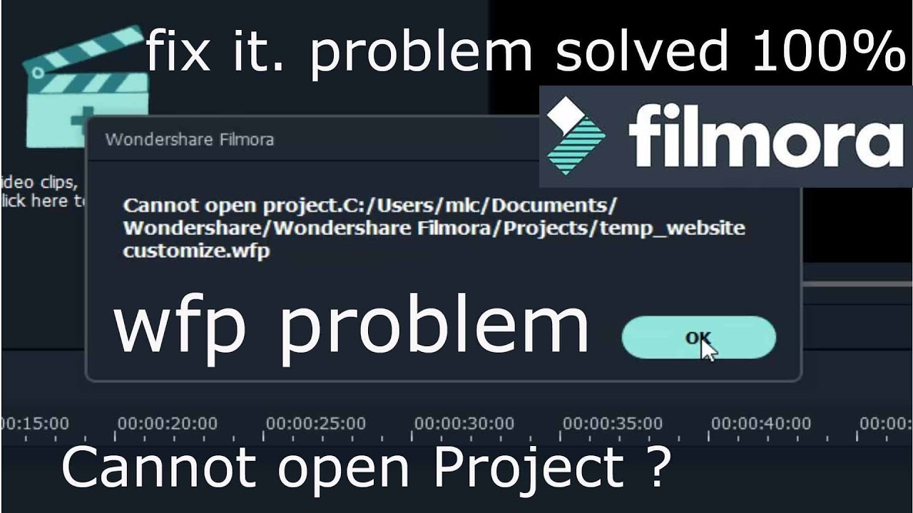 cannot open project filmora x cannot open project filmora x