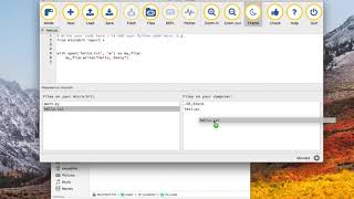Mu files micro bit demo
