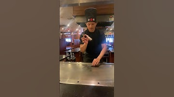 Belajar jugling spatula Hibachi Chef