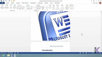 Microsoft Office Word 2013 Tutorial: Setting up the Page Layout | K Alliance