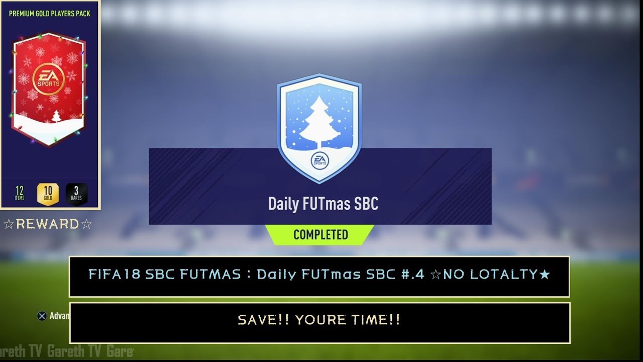 FIFA18 SBC FUTMAS : Daily FUTmas SBC #.4 ☆NO LOYALTY☆
