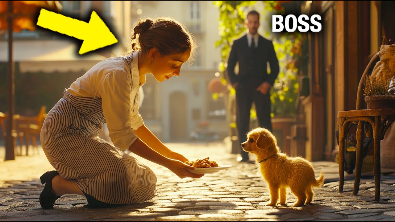 Garçonete Alimentou Cachorro De Rua—Chefe A Demitiu; Minutos Depois, Algo Incrível Aconteceu!