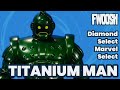 Marvel Select Titanium Man Diamond Action Figure Review Plus Articulation Improvement