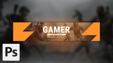 How to Make YouTube Channel Art Banner (4) | Adobe Photoshop Tutorials