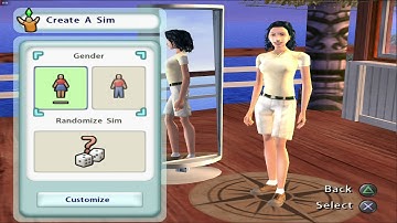 The Sims 2 - Castaway - Create a sim