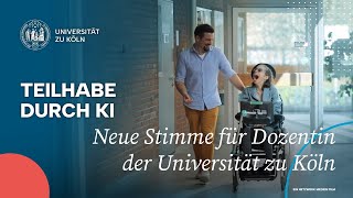 Teilhabe durch KI: Neue Stimme für Dozentin der Universität zu Köln