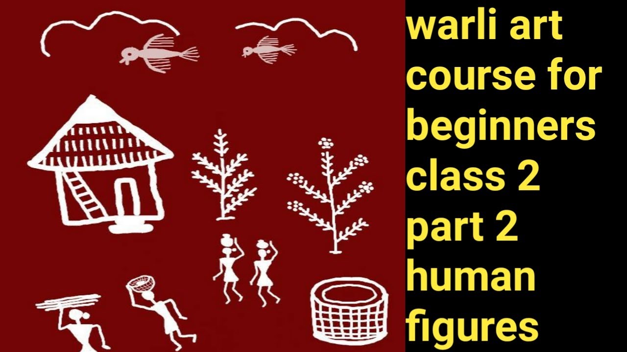 Warli art course for beginners lesson 2 part2 human figures/ Indian tribal art/first time art&craft
